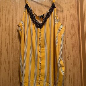 Torrid silk and lace camisole